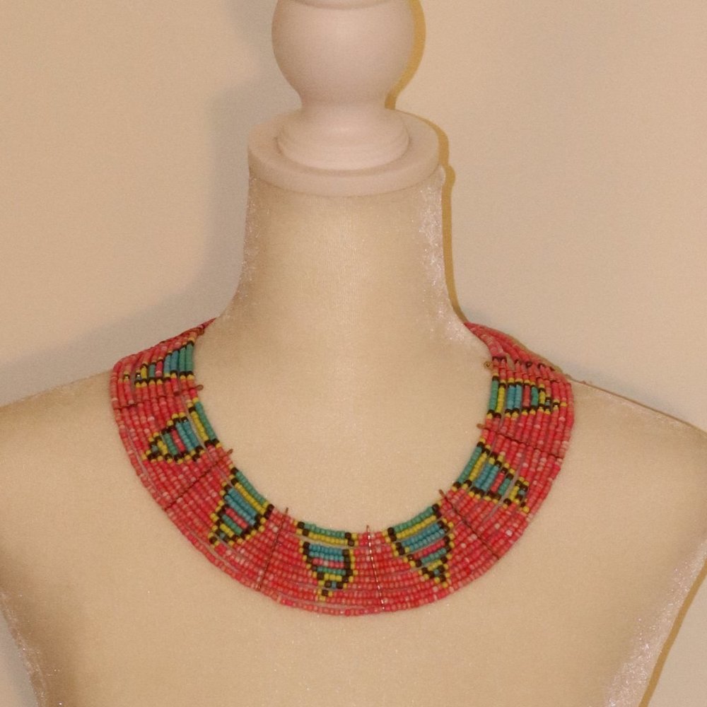 Pink Beaded Necklace